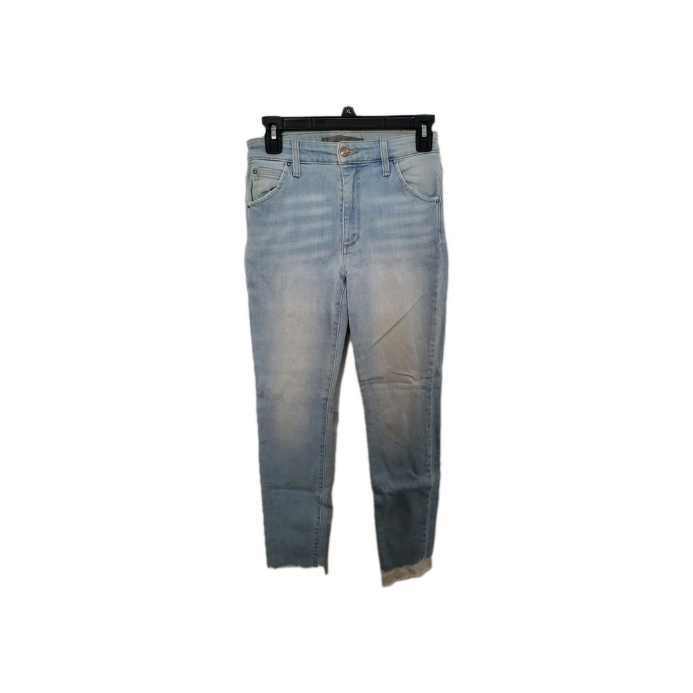 Joe's Jeans The Wasteland Skinny Ankle Womens 26 Blue High Rise Raw Hem Stretch